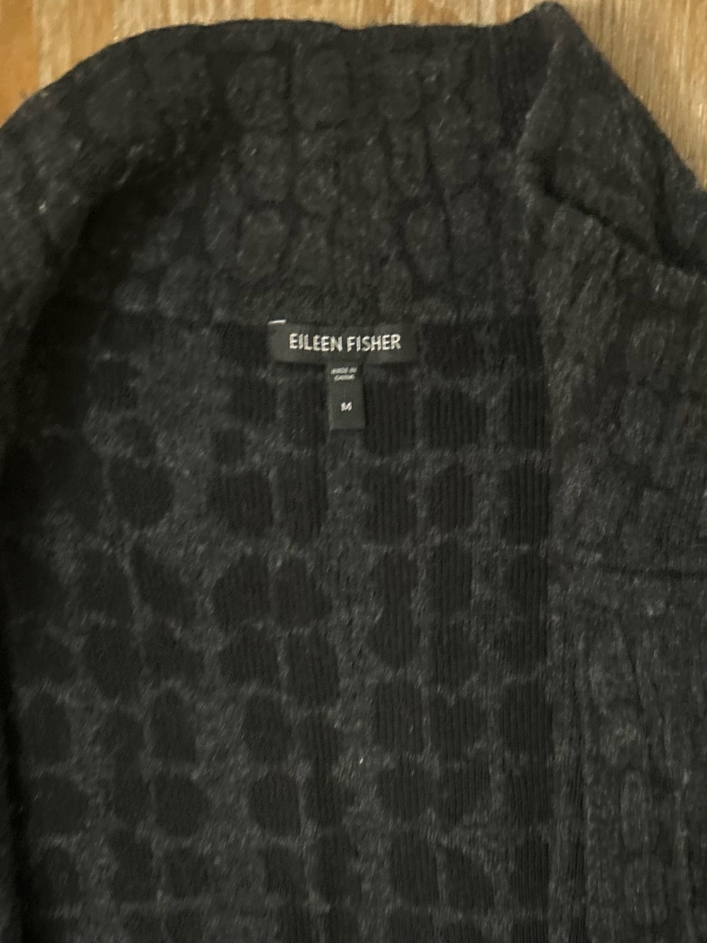 Eileen Fisher Wool Blend Cardigan - Picture 8 of 10